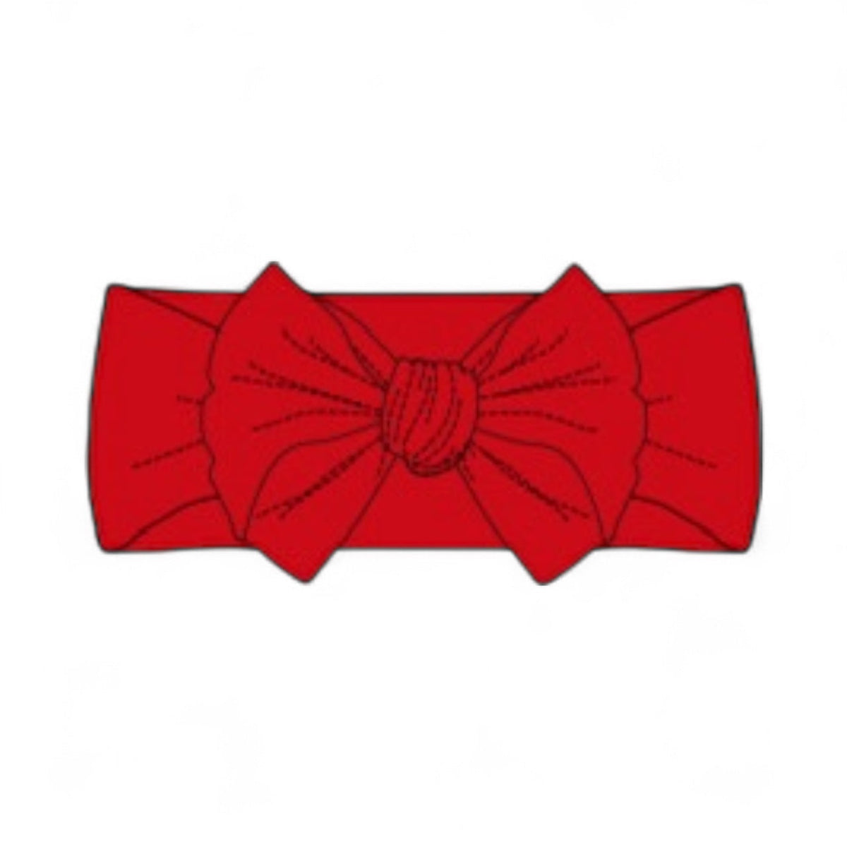 Christmas solid bamboo baby headband by Lora Baby