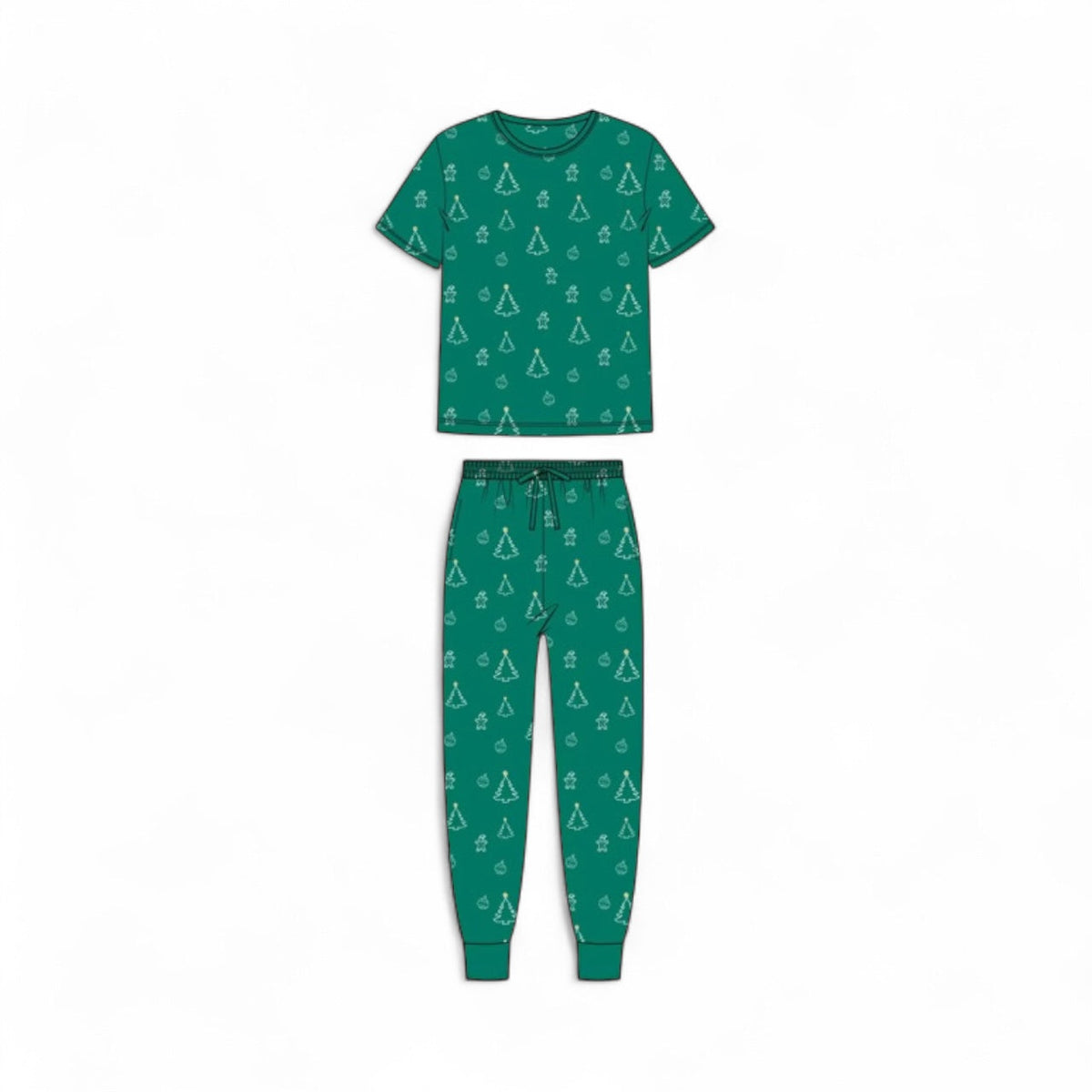 Men's Christmas print bamboo pajama by Lora Baby