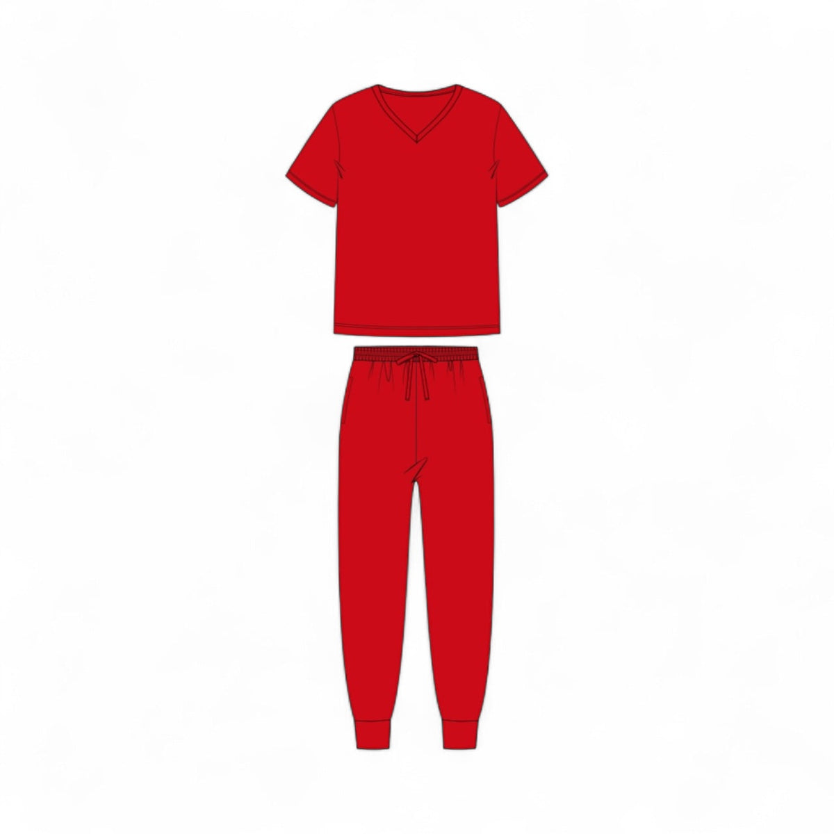 Women's Cherry Red bamboo pajama by Lora Baby