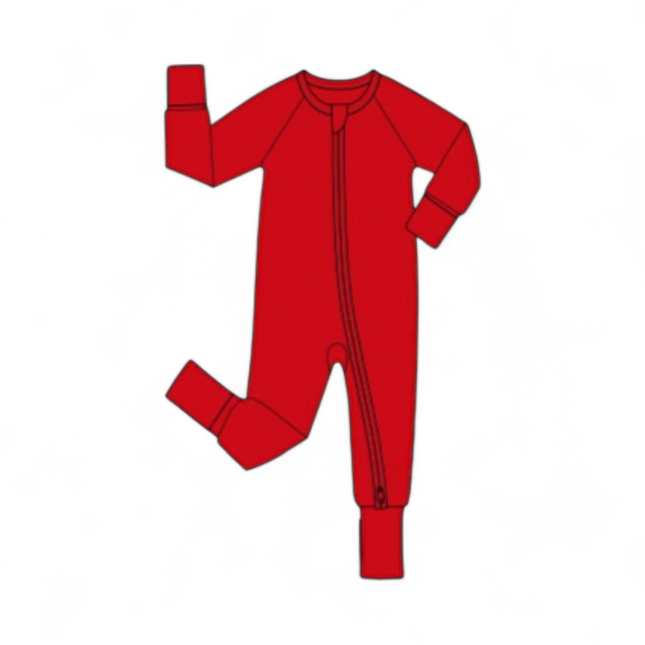 Cherry Red Convertible Baby Pajamas