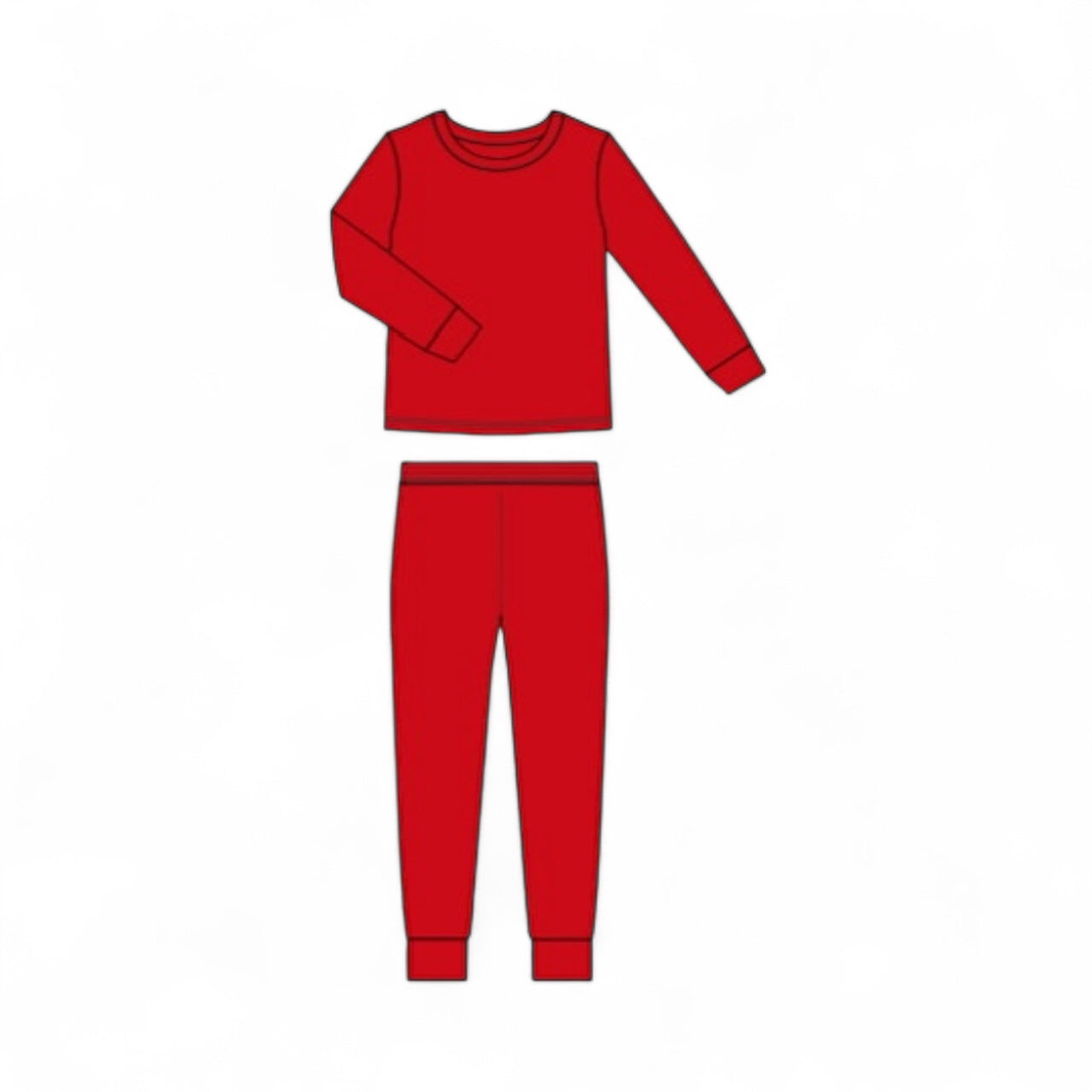 Cherry Red Toddler & Kid Pajama Set