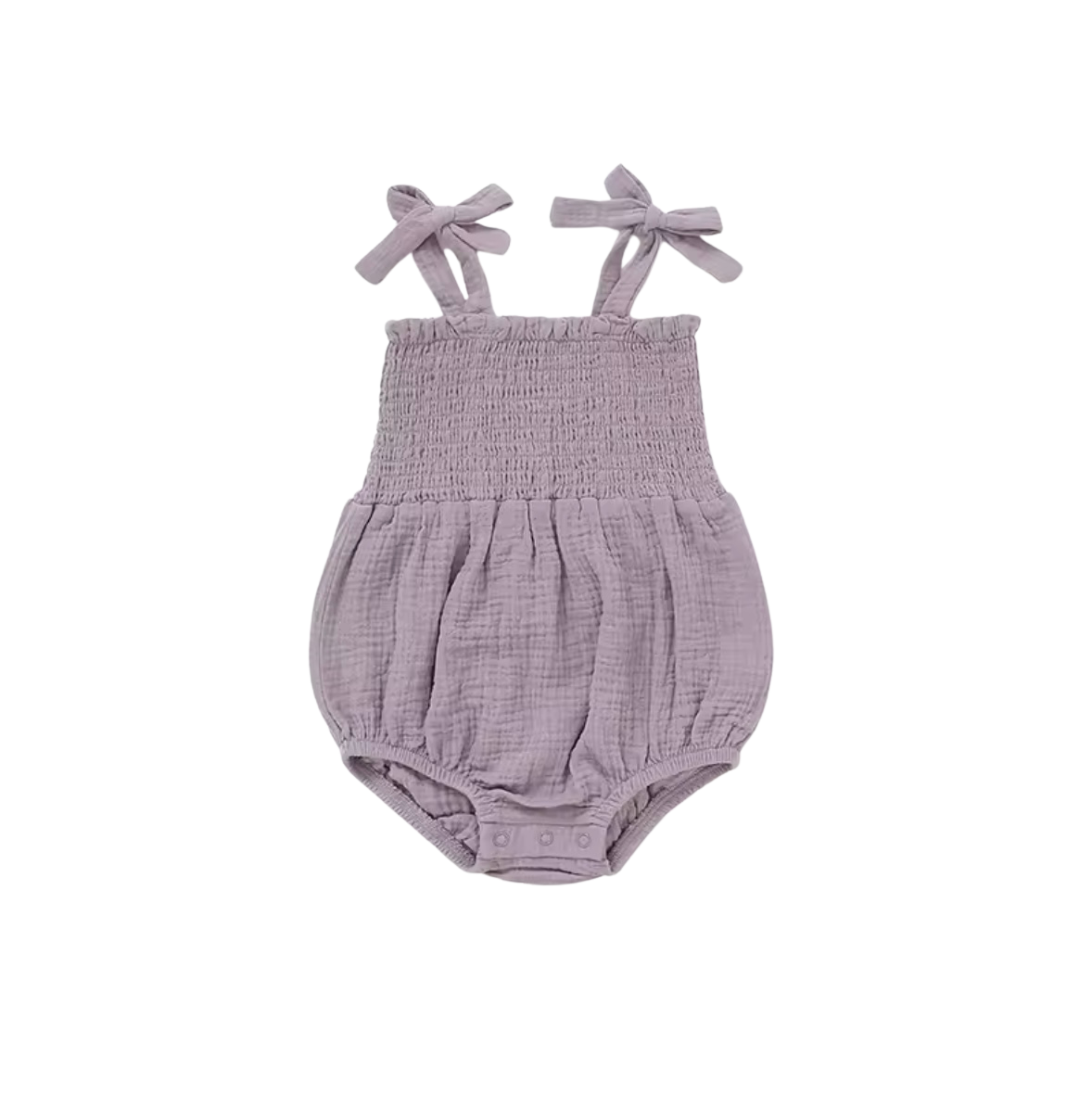 Smocked Cotton Baby Romper