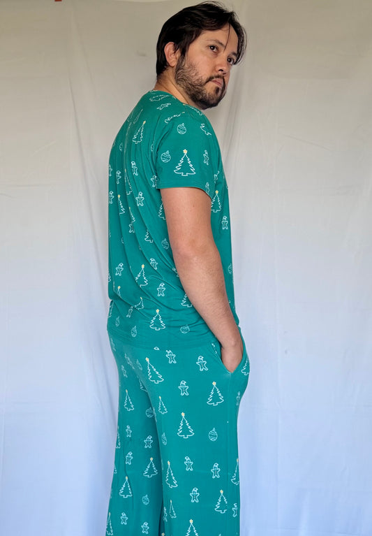 Ultra-soft hypoallergenic bamboo pajama for Men - Christmas
