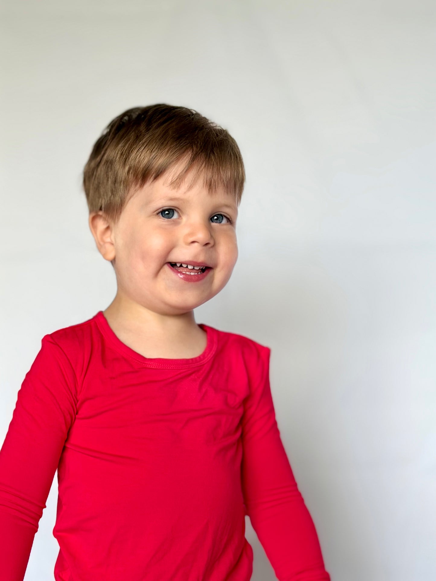 Cherry Red Toddler & Kid Pajama Set