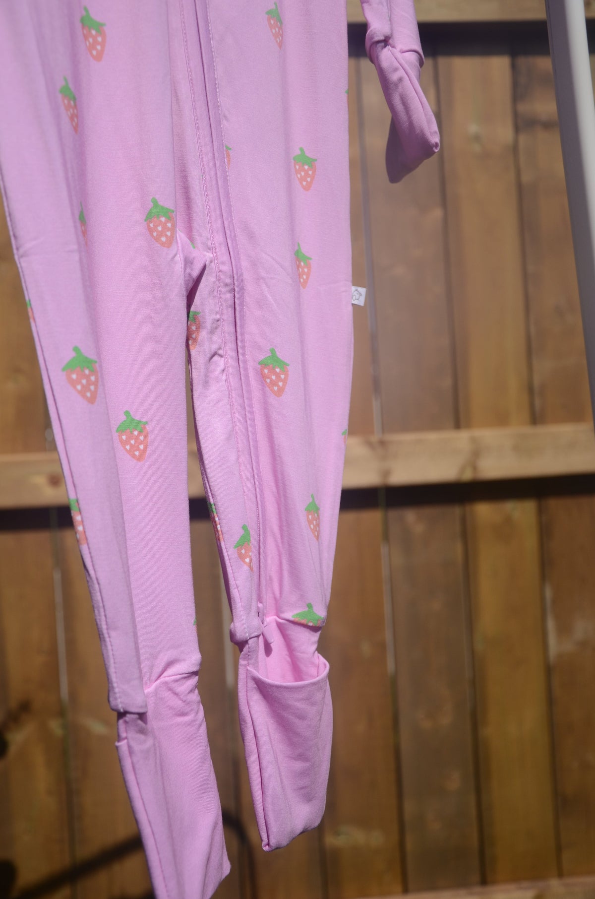 Sweet Berry bamboo baby pajama, long sleeve, by Lora Baby