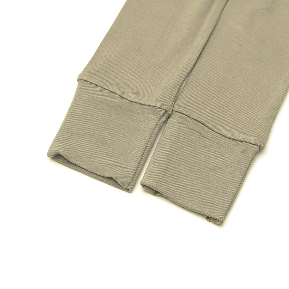 Sand Dunes neutral bamboo toddler and kids two-piece pajama set by Lora Baby