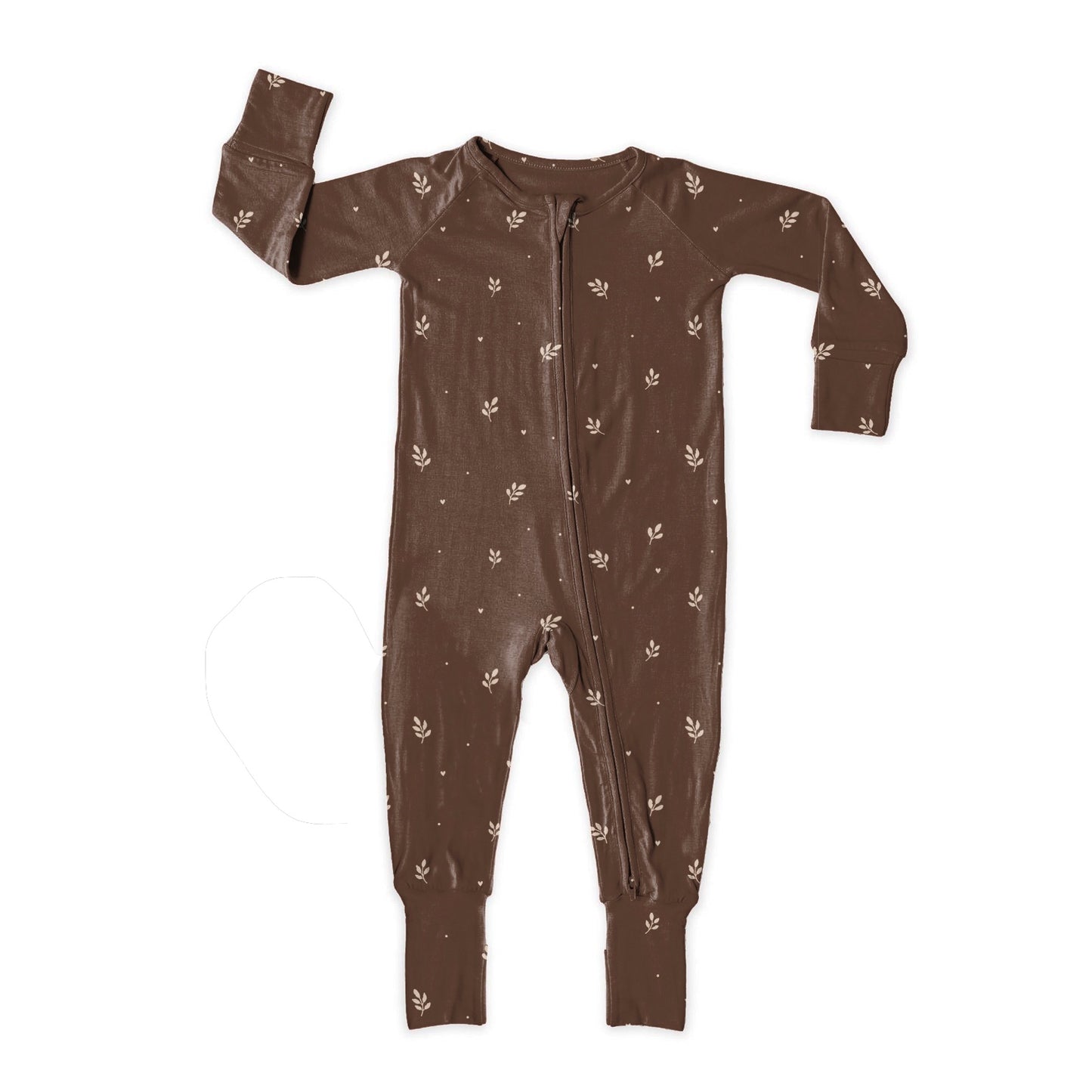 Chocolate Fall Ribbed Bamboo Sleeper