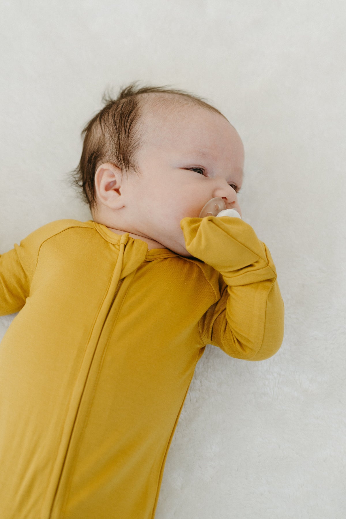 Honey Bliss bamboo baby pajama by Lora Baby, sensitive-skin-friendly sleepwear