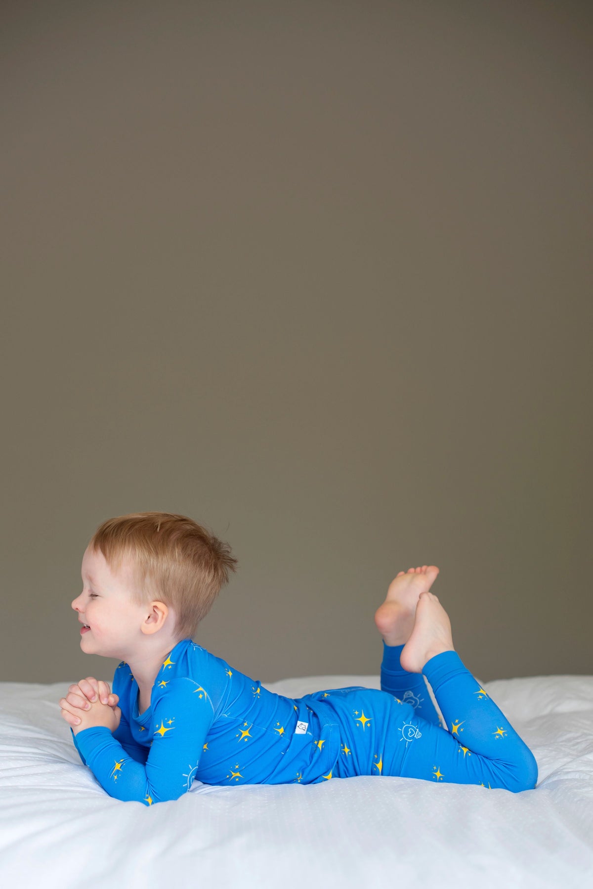 Light of the World print bamboo toddler and kids two-piece pajama set by Lora Baby